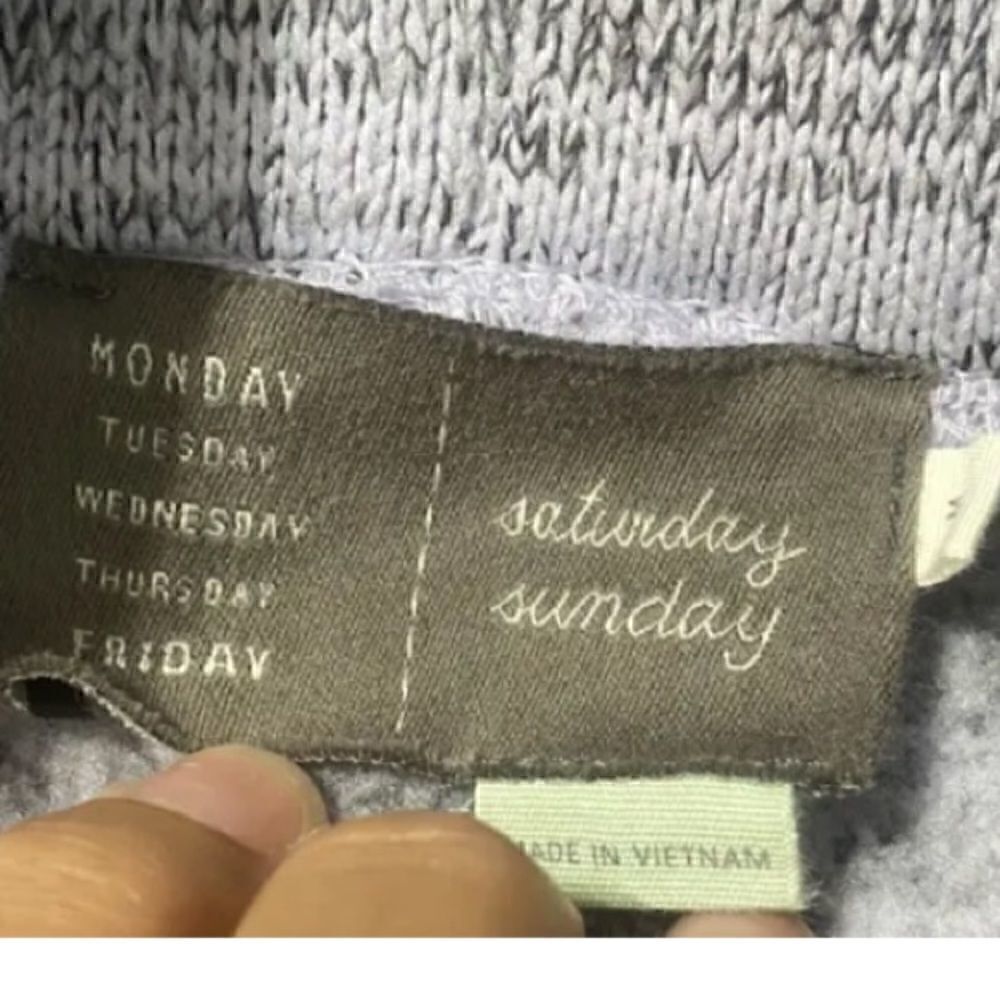 Anthropologie Saturday Sunday Women's Gray Space Dye Cowl Neck Sweater M - Picture 8 of 8